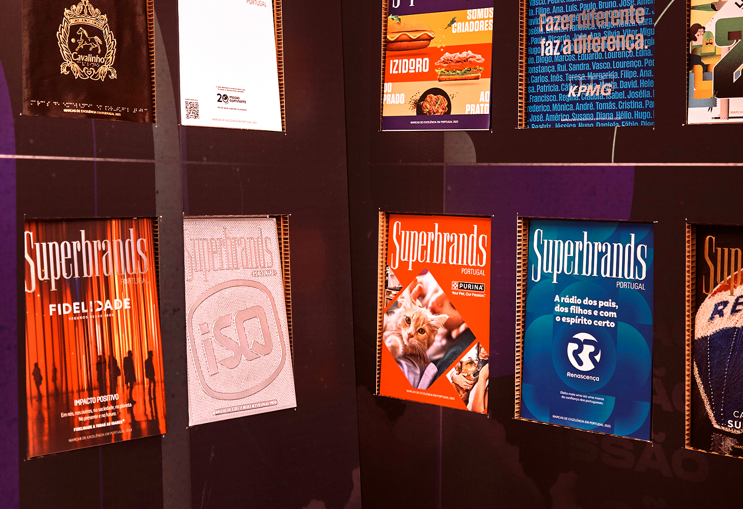 Purina Superbrands exhibition posters